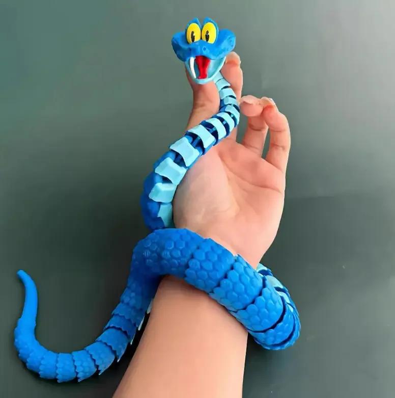 

Zootopia 30/45/68cm Gary Snake Articulated Simulation Toy Snake 3d Printed Snake Gary Model Children s Present no box