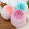 200g/ Roll Practical Gradient Color Wool Yarn Multicolor Handmade Long Velvet Yarn Knitting DIY Yarn Ball for Hat Sweater
