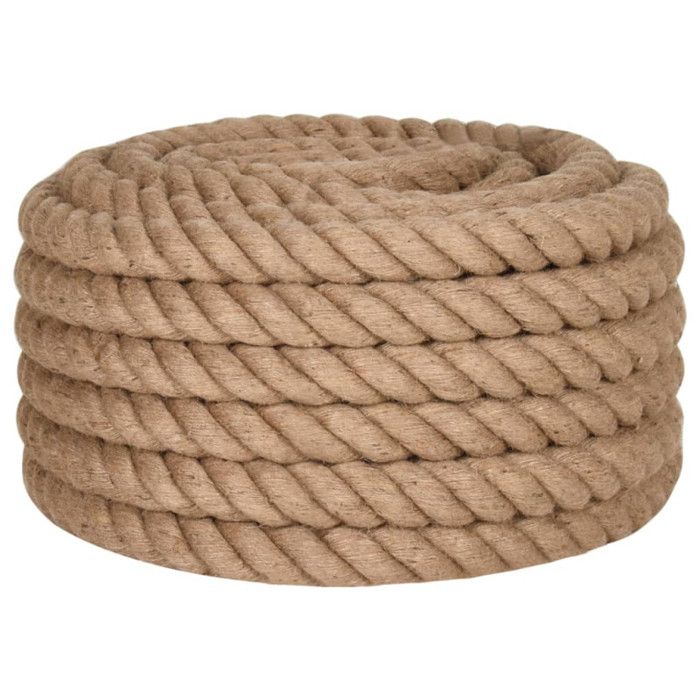 VidaXL Corde de jute 5 m de long 50 mm d'épaisseur 153778