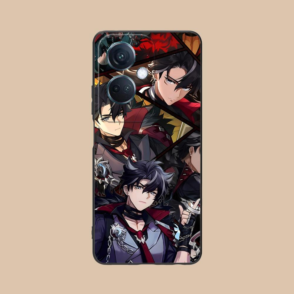 Game GI Wriothesley Matte TPU Mobile Phone Case for OPPO Find X9 X8 X7 X6 X5 X3 X2 Plus s Pro Ultra Lite Colorful Printing Cover