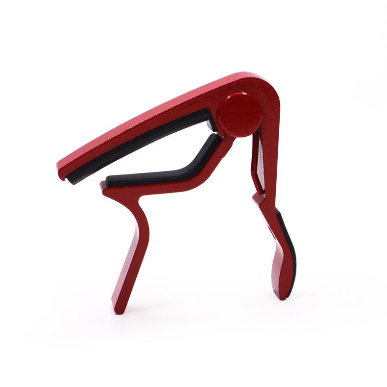 Aluminum Alloy Capo for Acoustic, Electric, and Ukulele Guitars красный