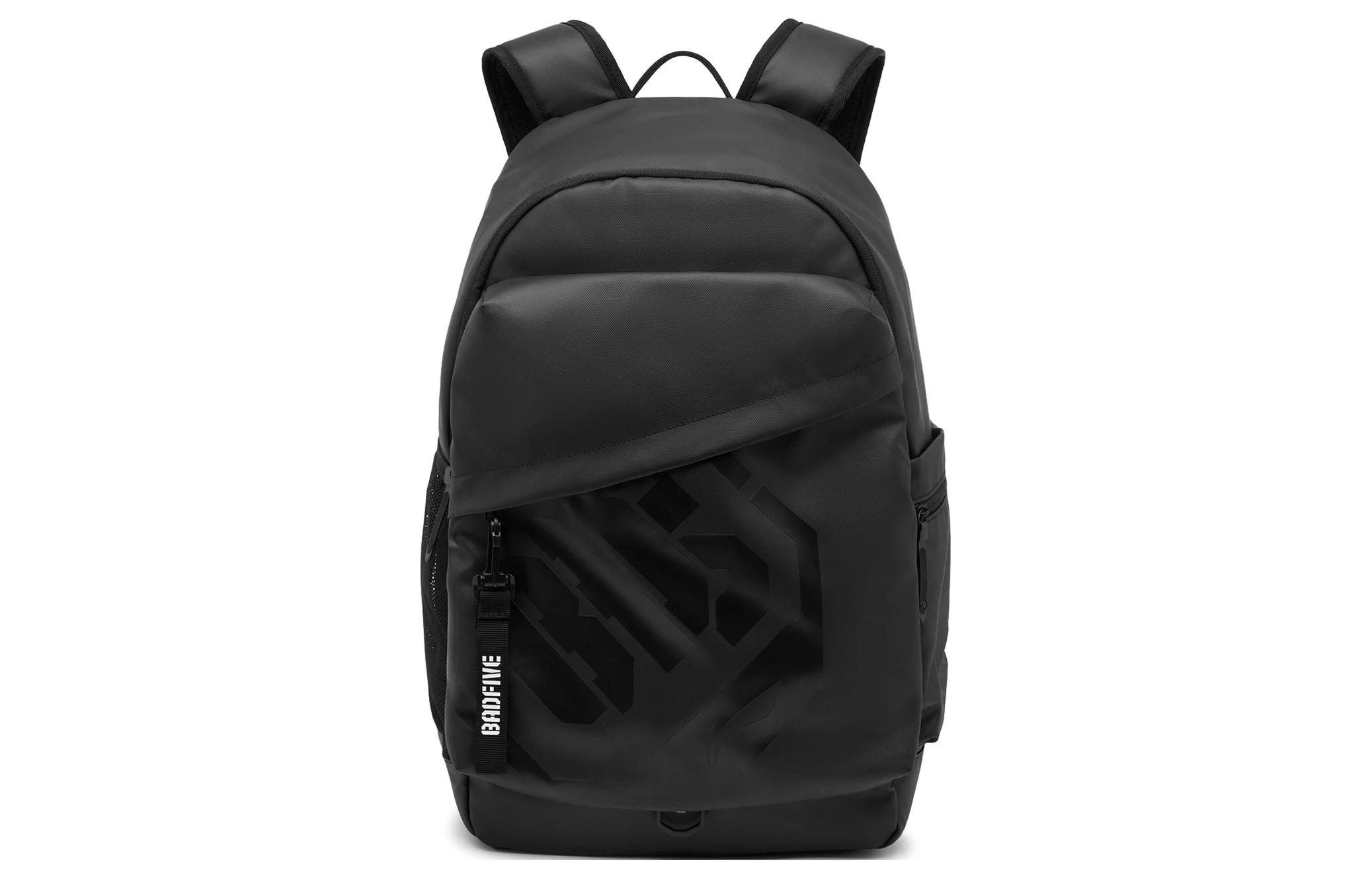 Li Ning Polyurethane Sports Backpack Unisex Black ABSU095-1