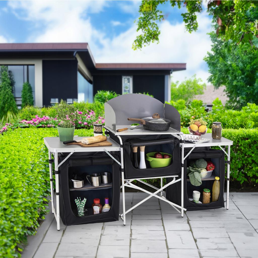TOURIST KITCHEN CABINET foldable garden bag CAMPING table
