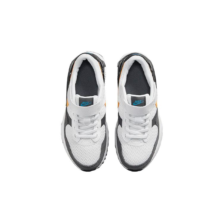 Nike Air Max SYSTM PS Grey Laser Orange Kids Sneakers White Iron-Grey DQ0285-104