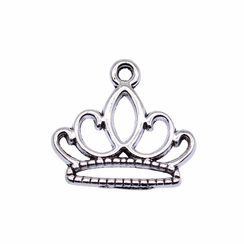 Crown Charms Multi Color Alloy Pendants For Royal Princess Jewelry Accessories