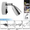 2pcs 12V LED Spot Reading Light, 3W RV Interior Light, 180° Rotate Bedside Wall Lamp, 3000K Warm Light for Campervan Motorhome Caravan Boat