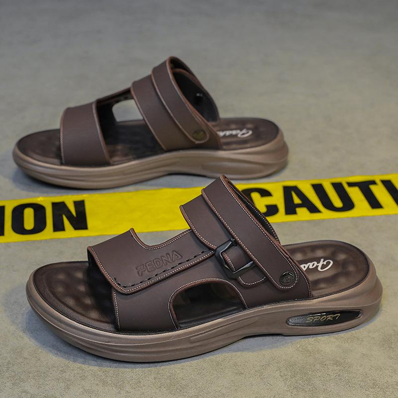 

Популярные сандалии мужские летние носки нескользящие и дезодорирующие двухцелевые тапочки для вождения Вьетнам пляжные прохладные тапочки 44 коричневый