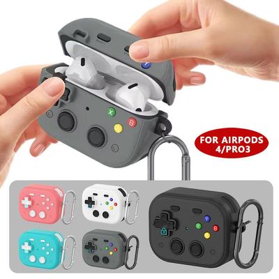 Capa Protetora 3D para Console de Jogo Para Capas AirPods Pro 3 Capa Design de Silicone Líquido Capa Protetora para Fone de Ouvido Com Kit de Limpeza
