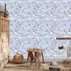Iridescent glitter wallpaper light gray and blue 50x1000