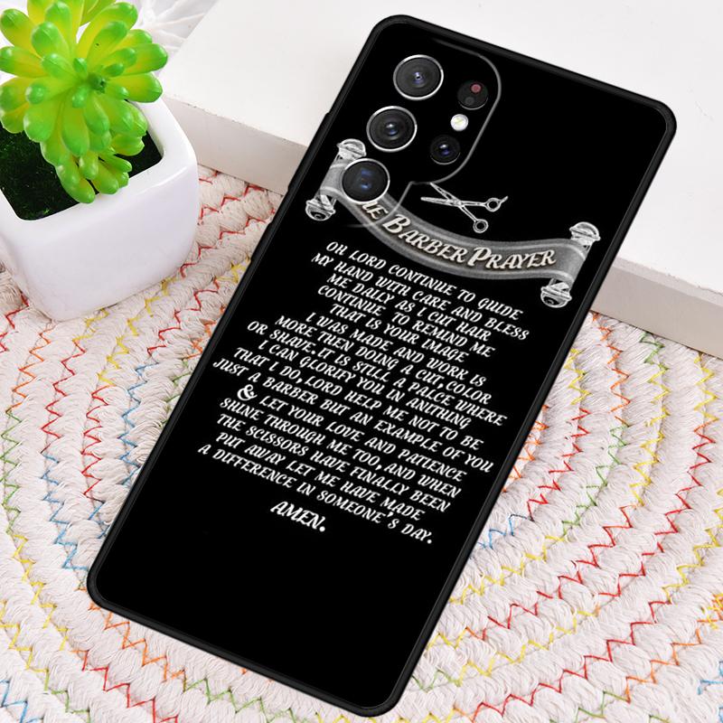 Barber Stripes Scissors Phone Case for Samsung Galaxy Note 10 Pro S26 Ultra S23 S24 FE S25 S21 S22 PLUS Shockproof Cove