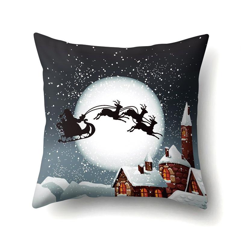 Halloween Polyester Kissenbezug Auto Lendenkissen Kürbis Sofa Kissenbezug Heim Wohnzimmer Kissenbezug