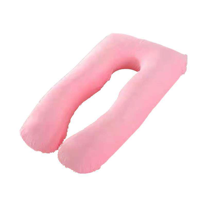 U-Shaped Cotton Pregnancy Pillow – Washable Side Sleeper Cushion for Safe Sleep