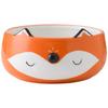 Hand Painted Fox Cat Dog Bowls Cute Animal Bowl for Salad Fruit Noodle Rice Soup Creative Underglaze Ceramic Children Tableware
