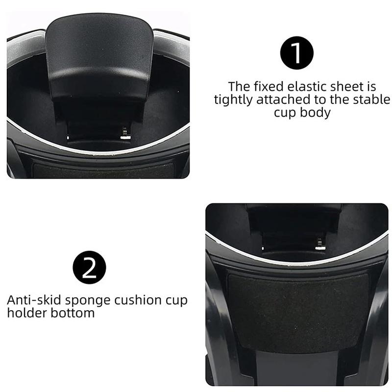 2 in 1 Car Cup Holder Phone Holder for Air Vent Multifunctional Beverage Stand Adjustable Organizer for Road Trips and Commuting