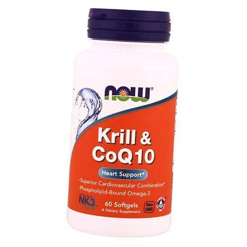 Omega 3 s koenzymem, krilem a koenzymem Q10, Now Foods 60 gelových kapslí (67128022)