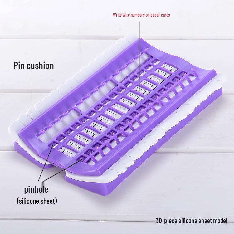 Patent Cross Stitch Thread Organizer with 30 Holes, 50 Slots & Needle Threader – Suzhou Embroidery Tool Set.
