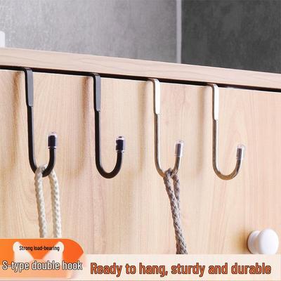 Stainless Steel S-Shaped Double Hook for Clothes and Accessories In Bathroom or Kitchen