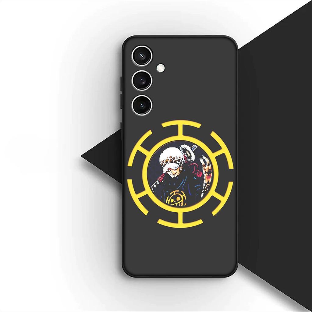 Cover for Samsung Galaxy S20 S22 S21 FE Ultra Plus A07 A17 A15 A16 A25 A57 A37 Phone Case Trafalgar Water Law One Piece Luffy