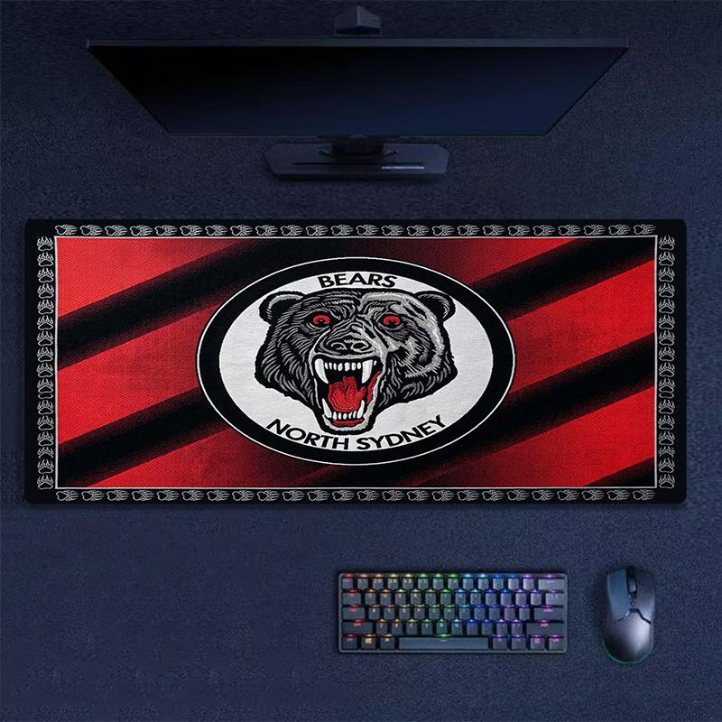 North Sydney Bears Color Mouse Pad Large Gaming Table Cushion Non-slip Laptop Tablet Big Mousepad XXL Mat Mini PC Playmat With Lock edge