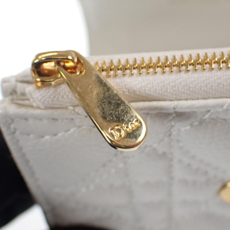 Dior  S5175UNID_M030 Tri-fold wallet white Calfskin Women