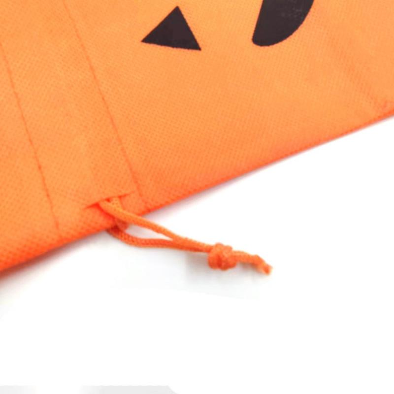 2pcsHalloween Pumpkin Gift Bags Holiday Party Candy Bags Snacks Chocolate Cookie Bags Gift Drawstring Packaging Bags