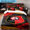 3PCS Stade Football Club Crest Bedding Set,Including 1pc Duvet Cover And 2pcs Pillowcases Perfect for Bedroom, Dormitory, Fan Christmas gift