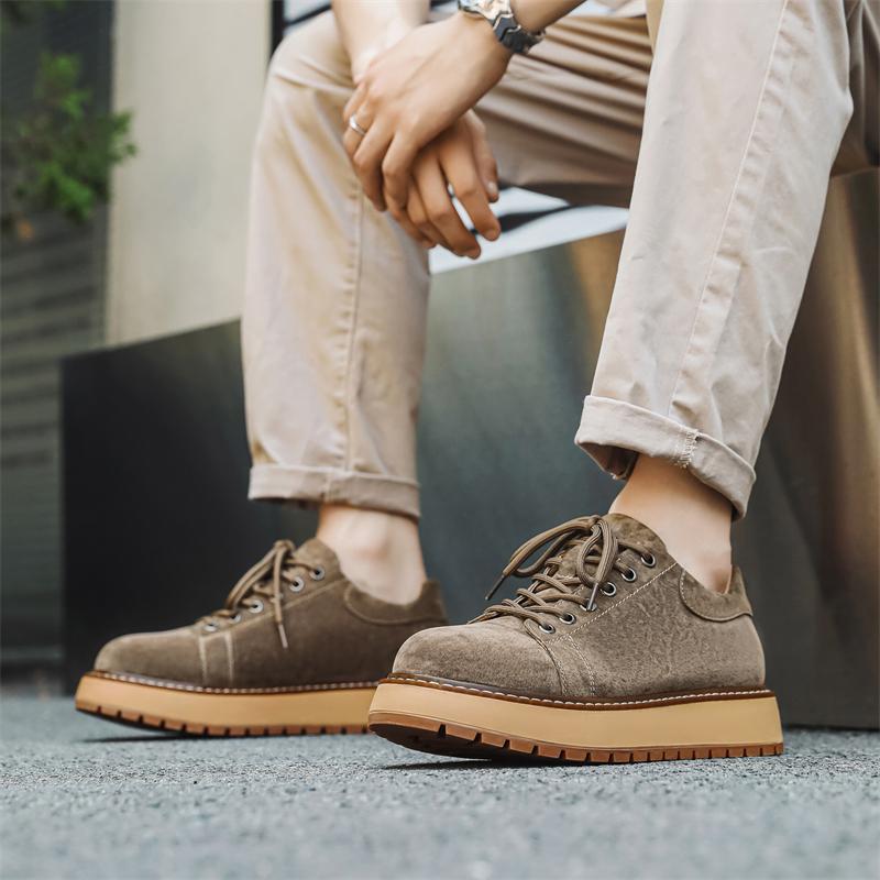 Fashion Casual Genuine leather men's shoes Trendy minimalist style Outdoor Fashion Party leisure walking office Youth quality shoes
