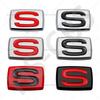 BFA1 1Pcs 3D Metal Car Styling S Logo Car Fender Decal S Sports Emblem Rear Trunk Decal Emblem Badge Stickers Car Styling Accessories