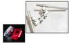 World Imp Motor Motorcycle 22mm Setback Spacer Kit CNC Aluminum Handle Clamp Set Back Kit Universal Aftermarket Part (Silver (SV))