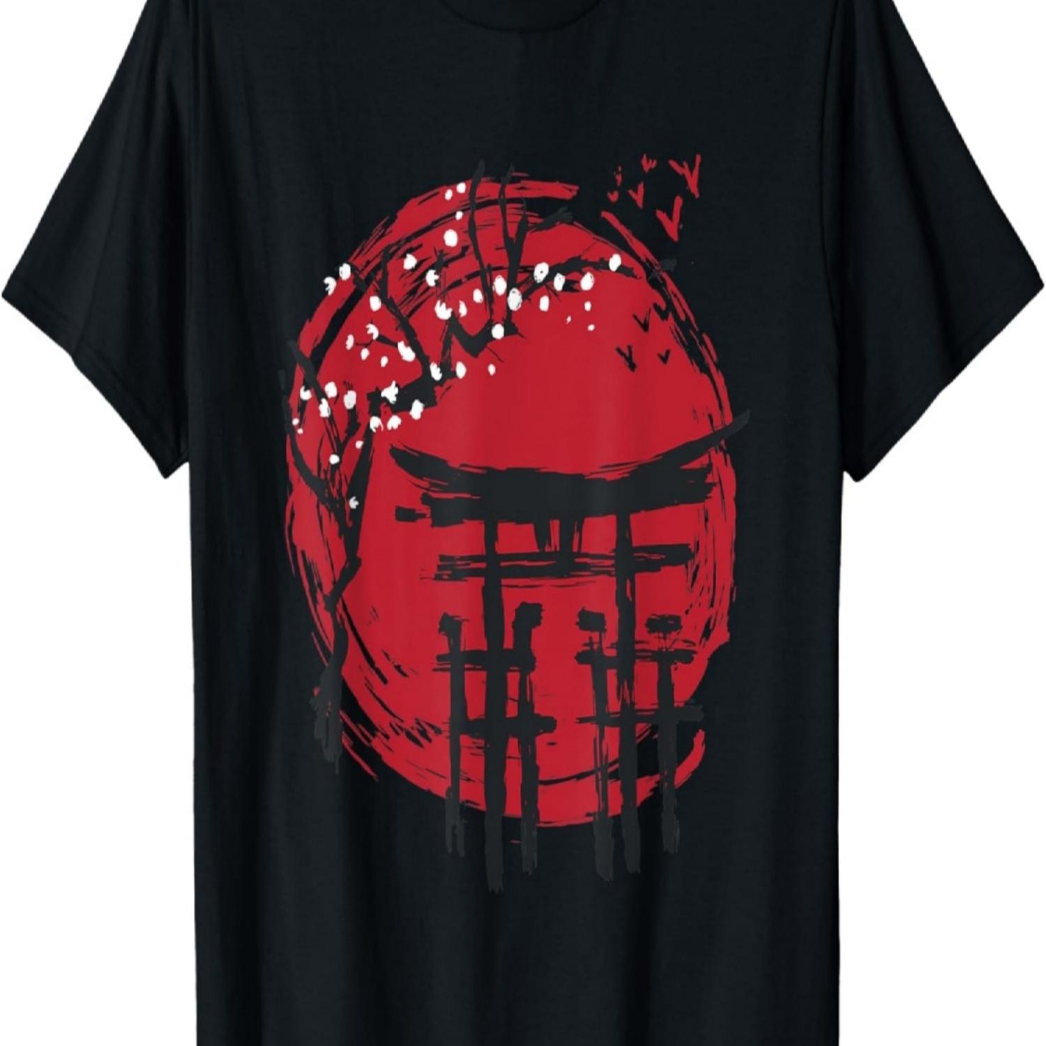 Sakura  Temple Cherry Blossom Tree T-Shirt S