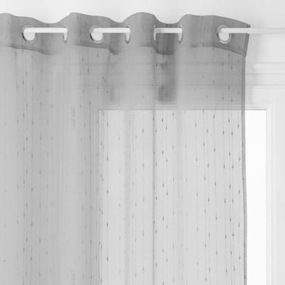 Gewebter Voile Plumetis "Anissa" 140 x 240 cm Atmosphera - Grau