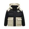 Levis Cotton Jacket Comfortable Warm Color Block Versatile Black Beauty Youth Kids Jackets LV2442234GS-002