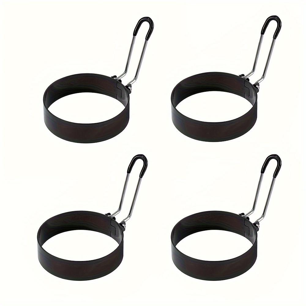 

4 шт. 6 шт. Кольца для яиц, Кольца для жарки яиц, Круглое кольцо для приготовления яиц, Кольца для яиц с силиконовой ручкой, Кольца для яиц для приготовления завтрака на сковороде 4pcs