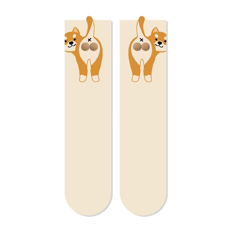 Fun Cartoon Socks Breathable Lightweight Comfortable Unisex Crew Socks Easy Care Machine Washable For Adults