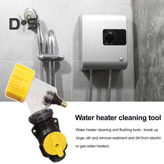 

Heater Cleaning Tool Increase Pressure Remove Sediment Dirt Calorifier Cleaning Rinsing Tool for Electric/Gas Heaters 1pc