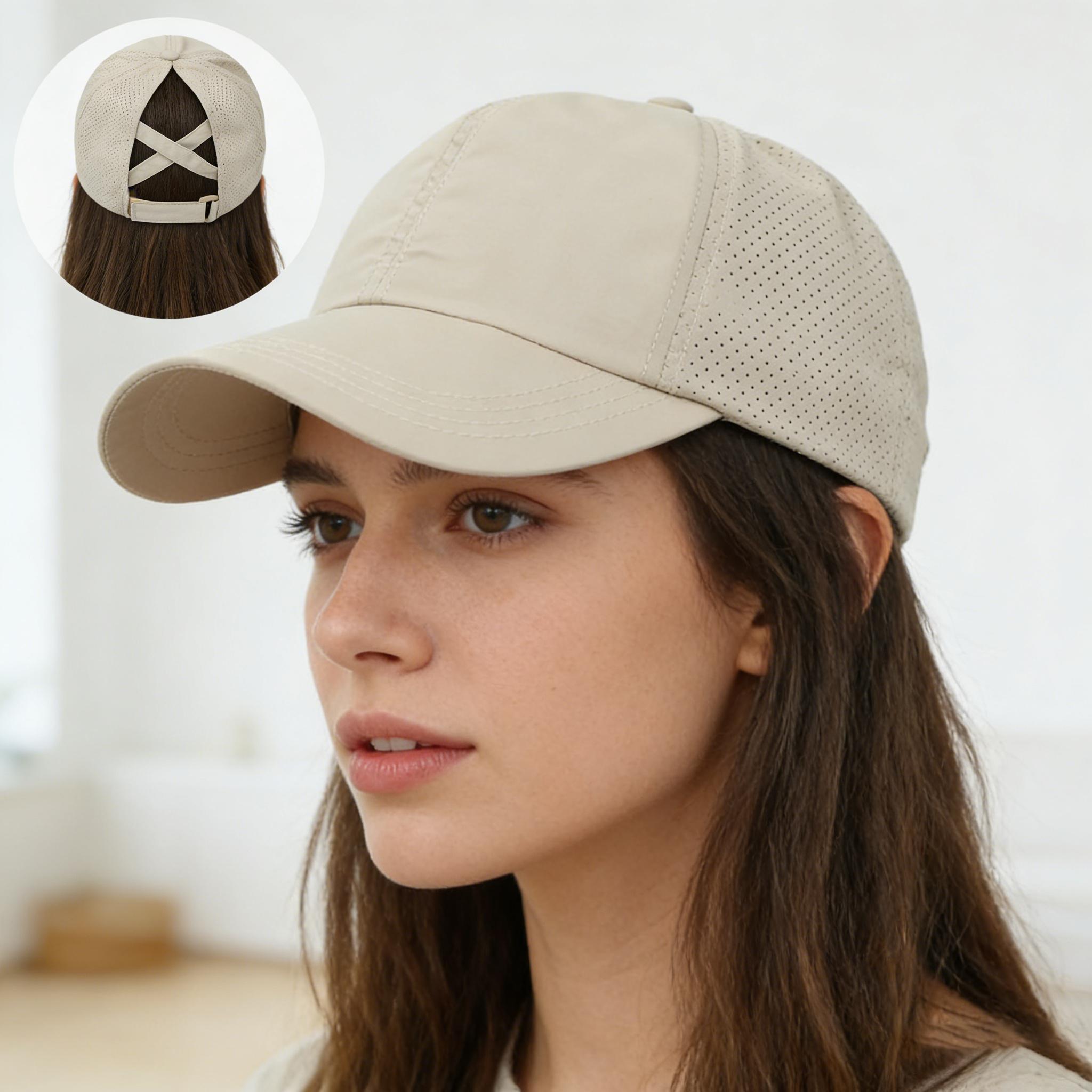 

A High Ponytail Baseball Cap For Women S Outdoor Sports, A Light, Quick-Drying, Breathable Mesh Baseball Cap, And A Sunshade And