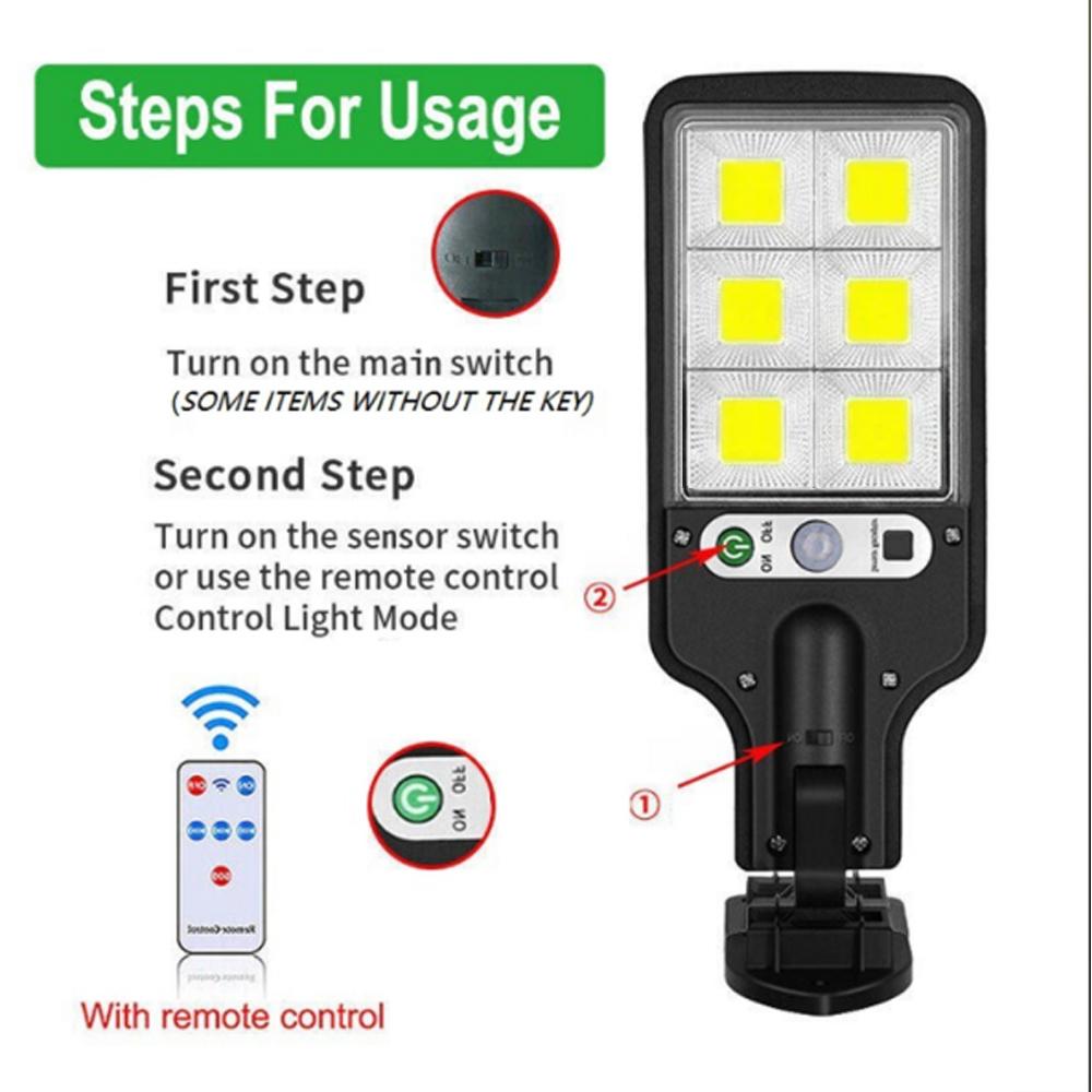 Solar Outdoor Led Courtyard Wall Lamp With 3 Mode Waterproof Motion Sensor Security Lighting Street Lights for Garden Patio Path