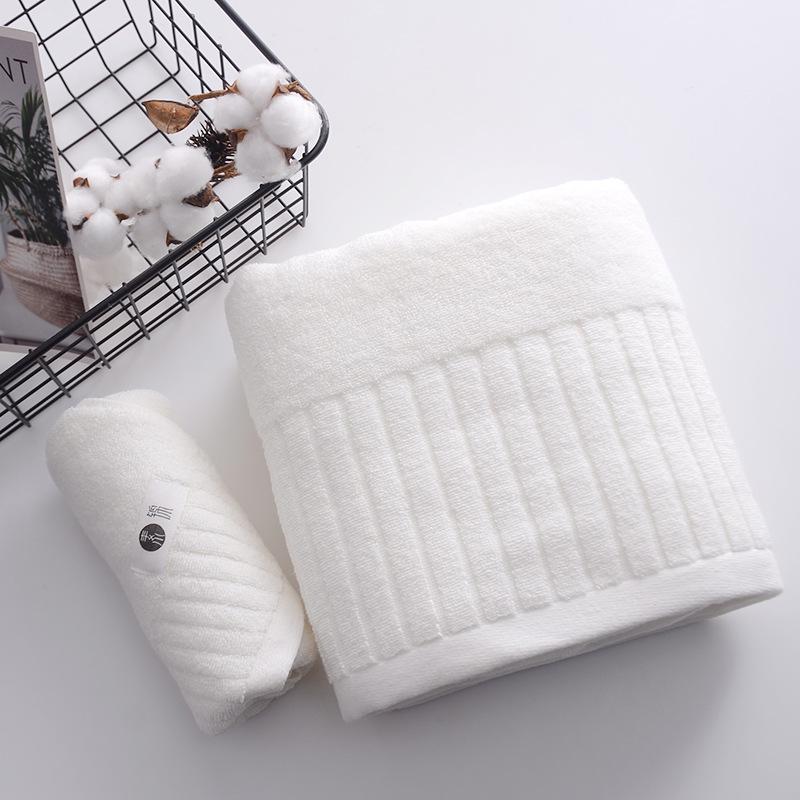 

Подарочный набор полотенец из 100% хлопка: Набор из трех банных полотенец с возможностью нанесения логотипа на заказ 1 Bath Towel + 2 Towels