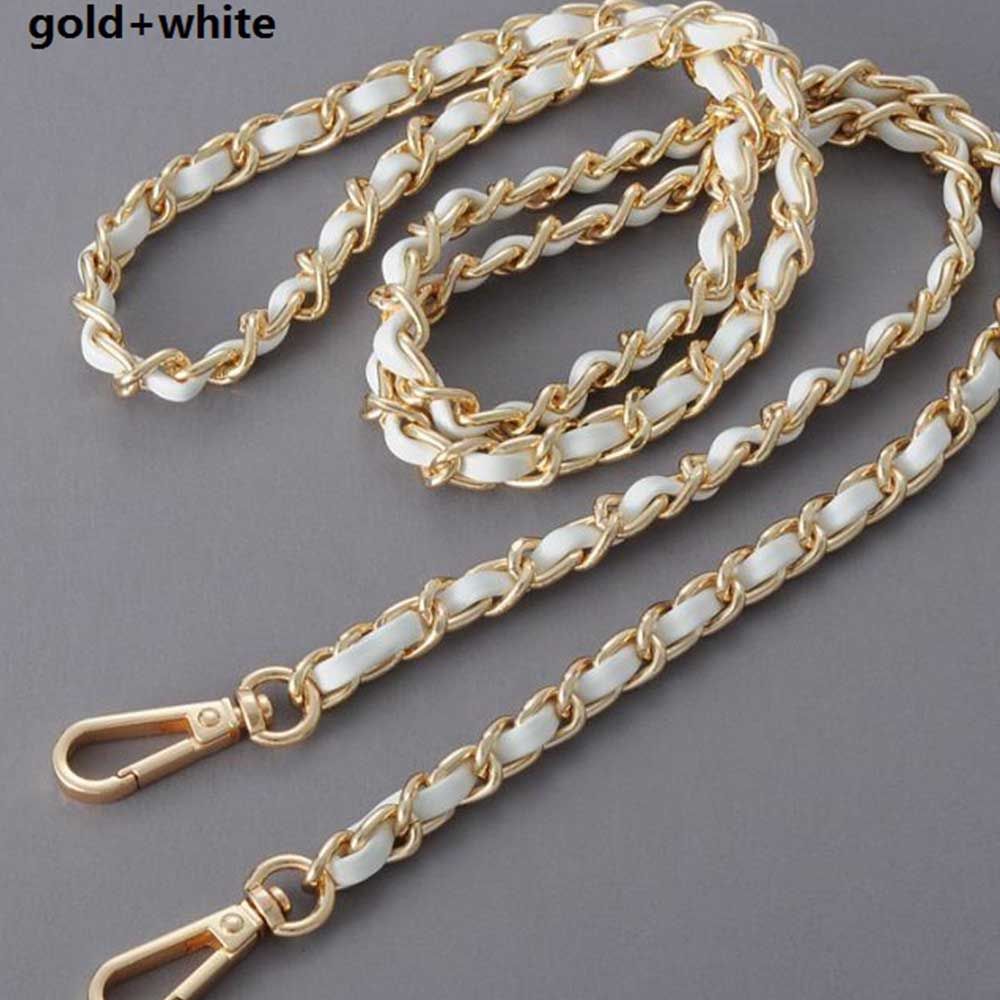 Replaceable Bag Parts Crossbody Bag Belt Metal Purse Strap hardware Bag Chain Leather Bag Strap