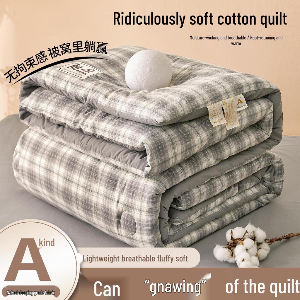 2025 All-Season Quilts: Thick Washed Cotton for Winter, Xinjiang Cotton for Summer, and Versatile Spring/Autumn Comfort