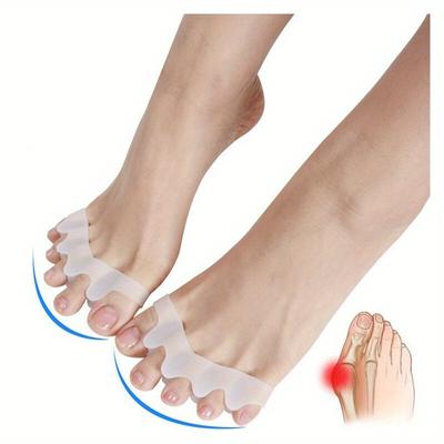 2Pcs Protective Toes Separator Suitable Bunion Corrector Material Soft Gel Straightener Spacers Stretchers Care Tool