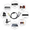 6.35mm Guitar Signal Y Splitter Cable 1/4" Male To Double Mono 1/4" Female Adapter Speaker Headphone Extension Cable