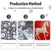 5D DIY Pearl Diamond Painting Kit Majestic Horse Full Drill Embroidery Mosaic Art Home Wall Decor Gift