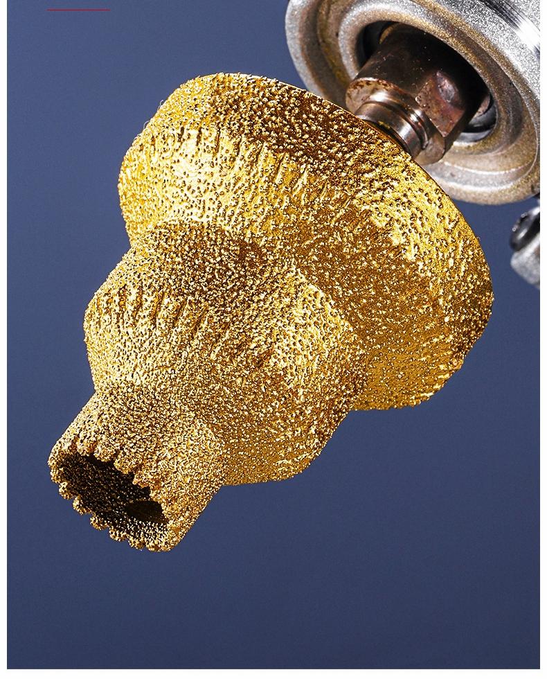 Brazed Pagoda Drill Bit M10 Diamond Chamfer Router Tower Drill Tile Stone Rock Plate Drill Reaming Integrated Bit Diamond Tools