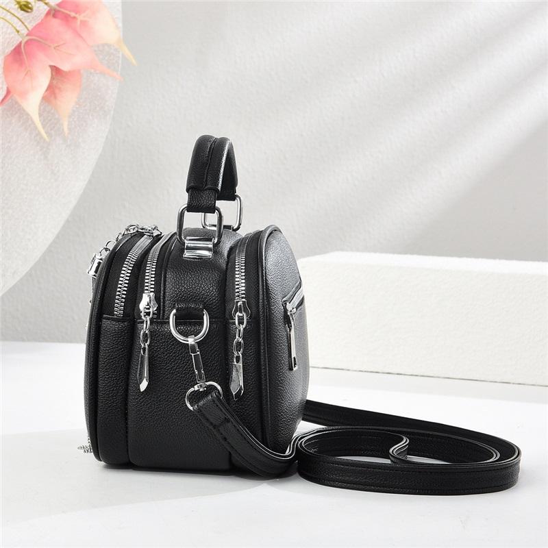 Fashion Chic All Match Small Women Handbag Portable Hand Carry Multiway Single Shoulder Crossbody Daily Casual Bag