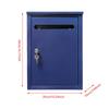 Wall Mount Locking Mailbox Townhouse Weatherproof Office Corridor Office Business Villa Area Family Residence Metal Post Box