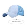 Women Outdoor Sports Hat with Ponytail Hole Camouflage Mesh Back Baseball Cap