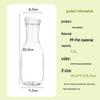 1500ml Transparente Kunststoff-Getränkeflasche mit dicht schließendem Deckel - 50 oz Runde Saft-, Milch- oder Wasserkaraffe.