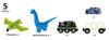 BRIO Dinosaur Train for ages 3 and Wooden Gift 36096, up. [Toy, Toy, Locomotive, Car, (Birthday/Christmas)]