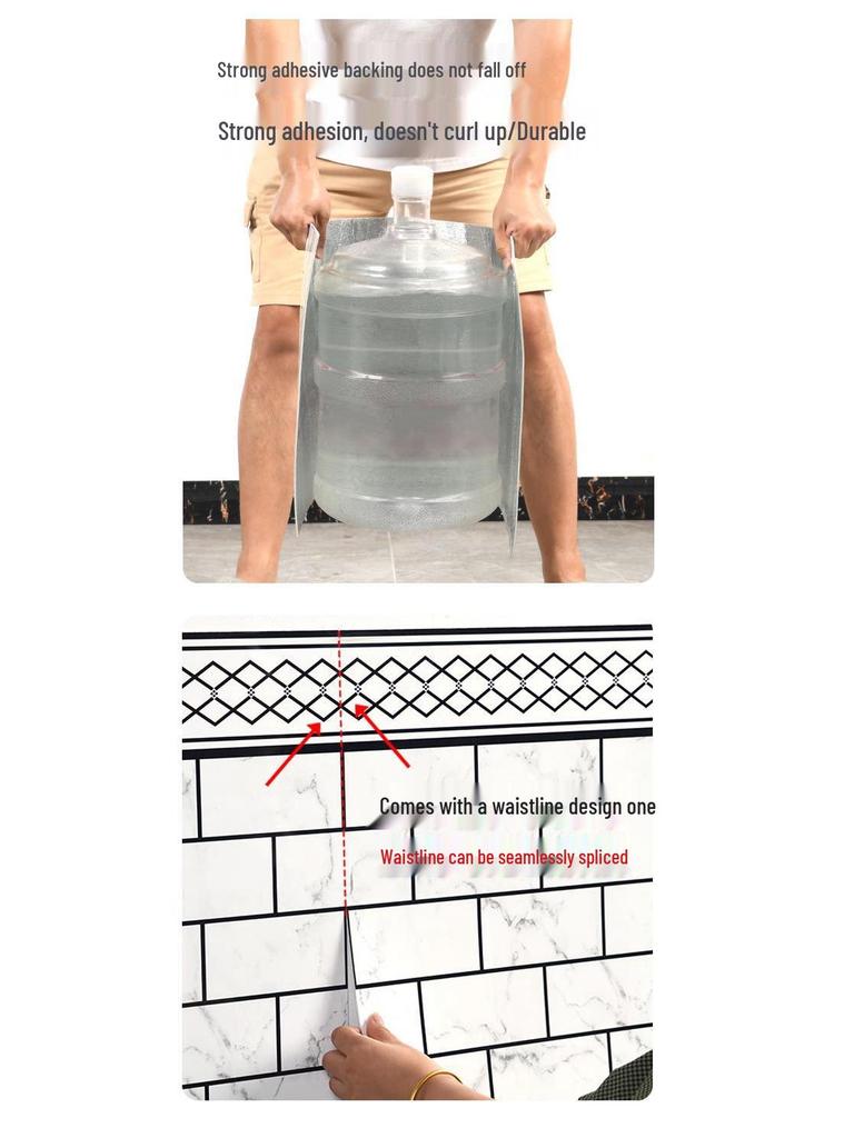 Self-Adhesive Waterproof Tile Wall Stickers for Commercial Spaces